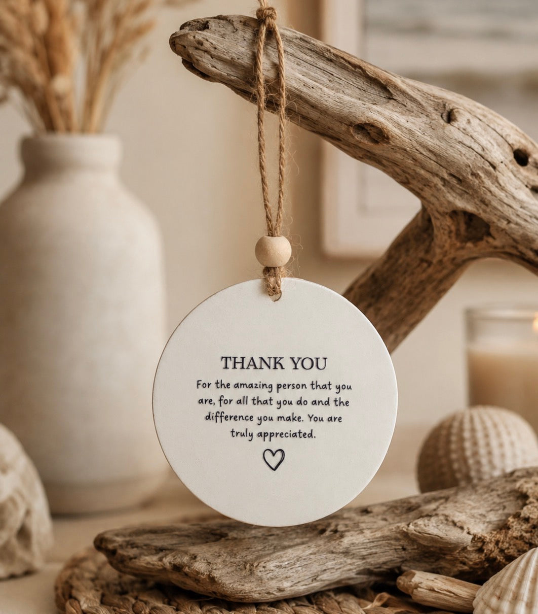 Hanging Quoted Disc-Thankyou