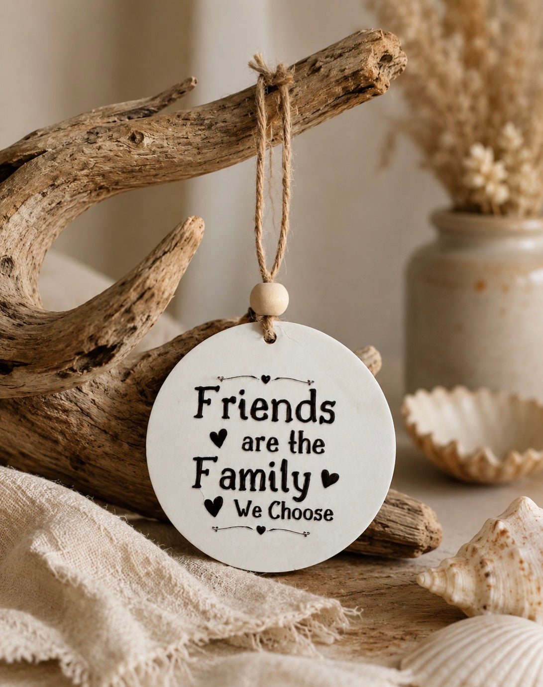 Hanging Quoted Disc- Friendship