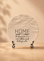 Wave Quoted Home Dish & Stand