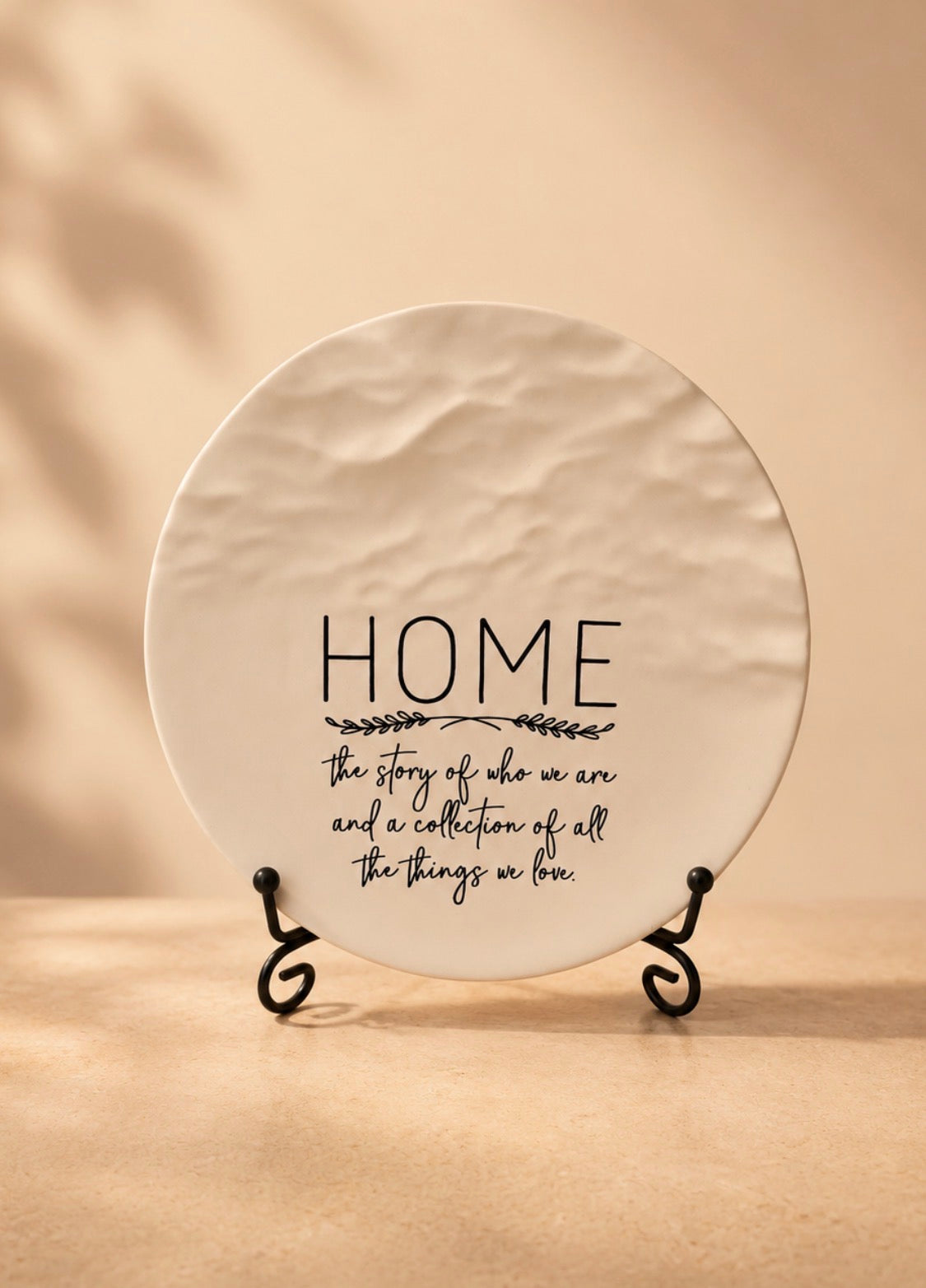 Wave Quoted Home Dish & Stand