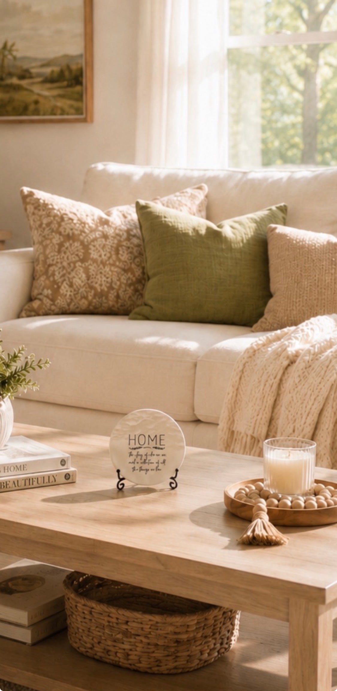 Wave Quoted Home Dish & Stand