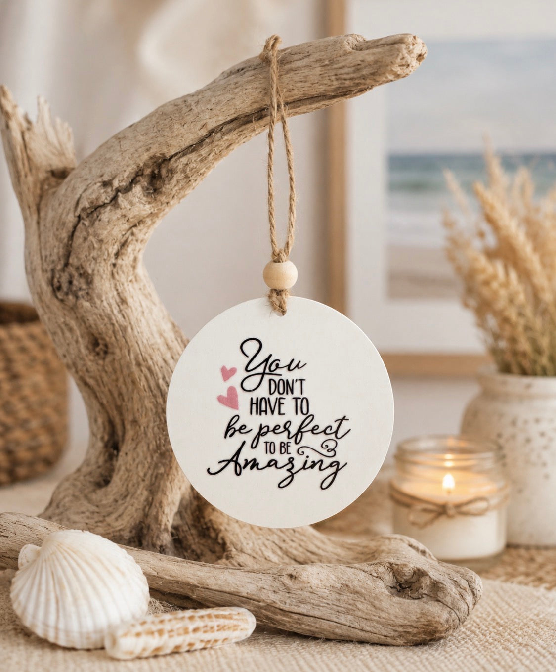 Hanging Quoted Disc- Inspirational
